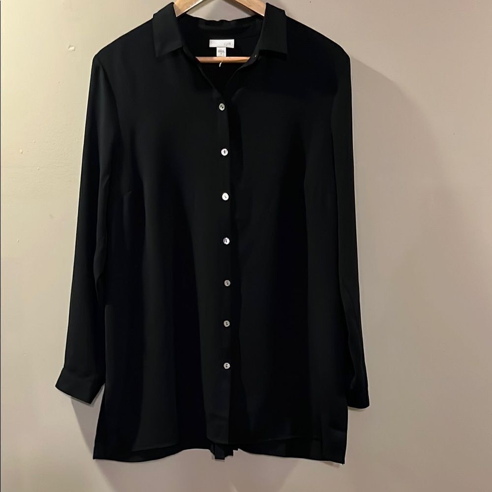 J. Jill Black Button Down Shirt